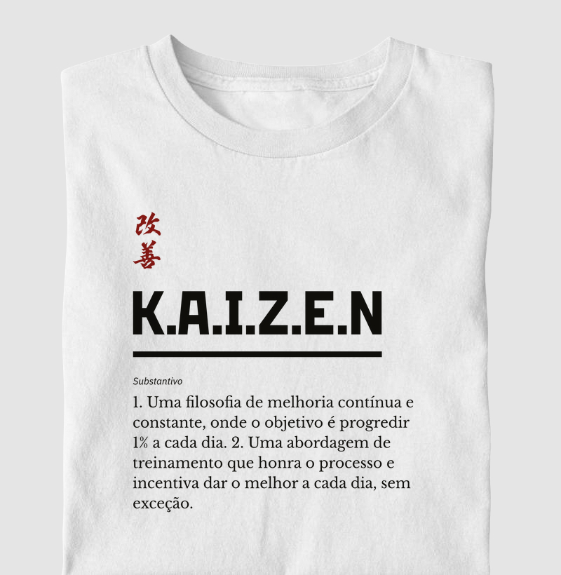 T-shirt Infantil Significado Kaizen 