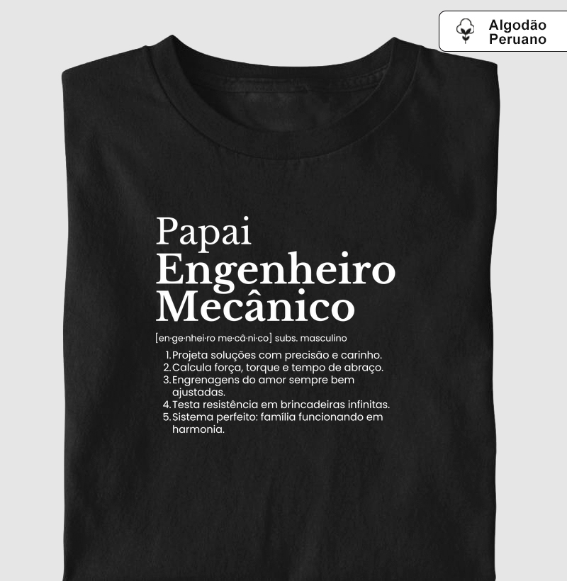 Papai Engenheiro Mecânico - definição (algodão peruano)