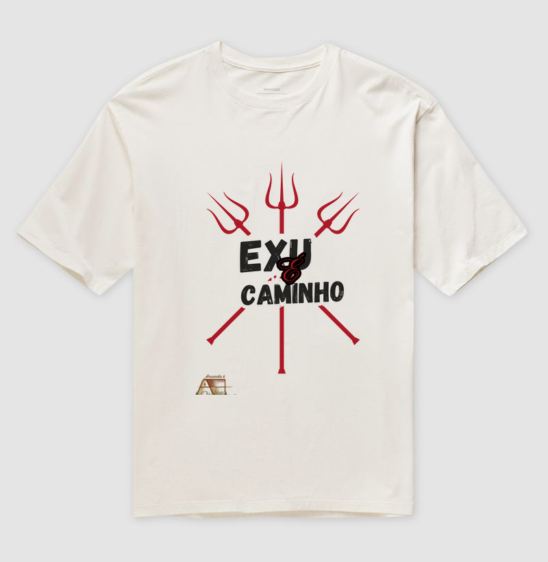 Camiseta Exú é Caminho 100% algodão