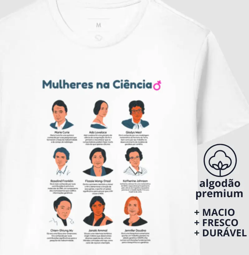 Camiseta Mulheres na Ciência