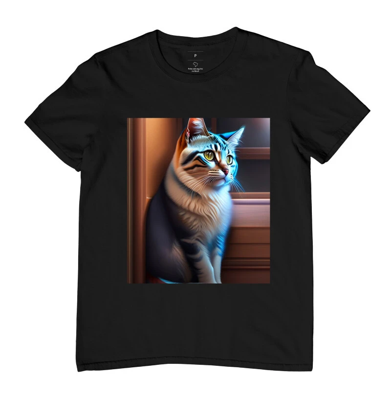 Camiseta Gato Futurista