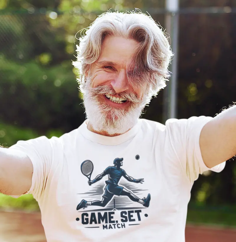 Camiseta Game, Set, Match | Estilo e Performance | Ideal para Tenistas
