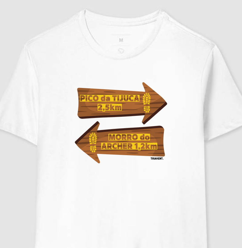 Camiseta Pico da Tijuca e Morro do Archer.