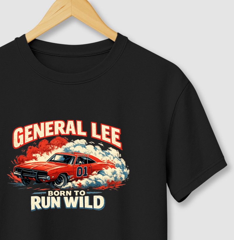 Camiseta General Lee Born to Run Wild – American Muscle