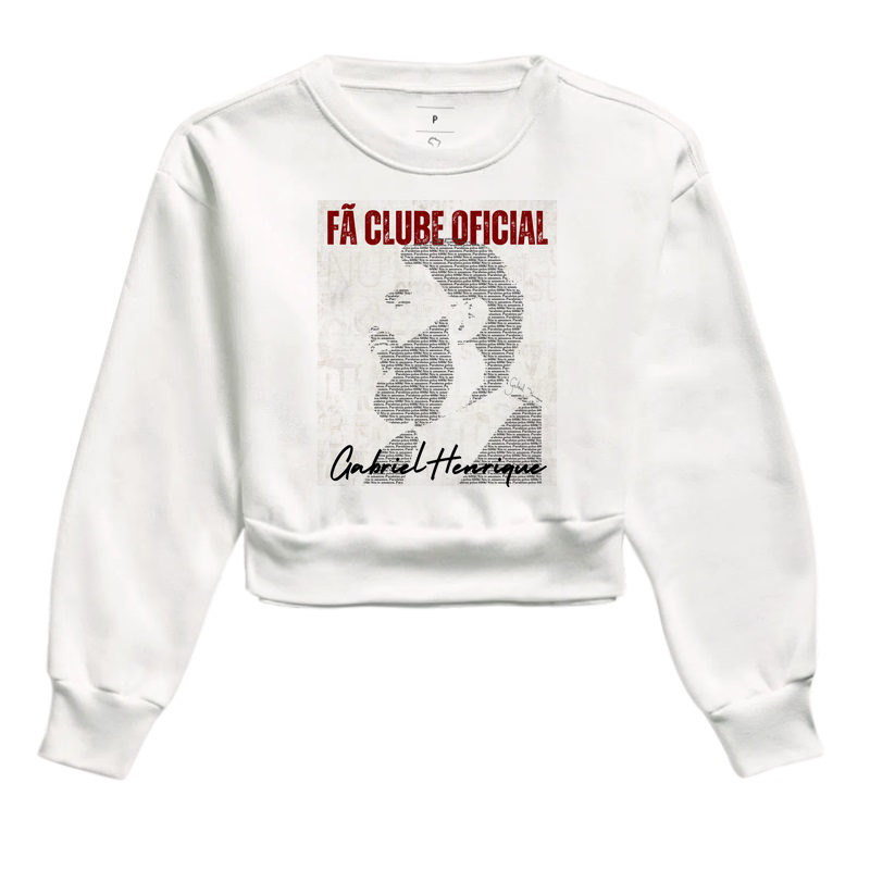 GABRIEL HENRIQUE - Camiseta UNISSEX e Baby Look Feminina - Amor de Fã - Fã Clube Oficial