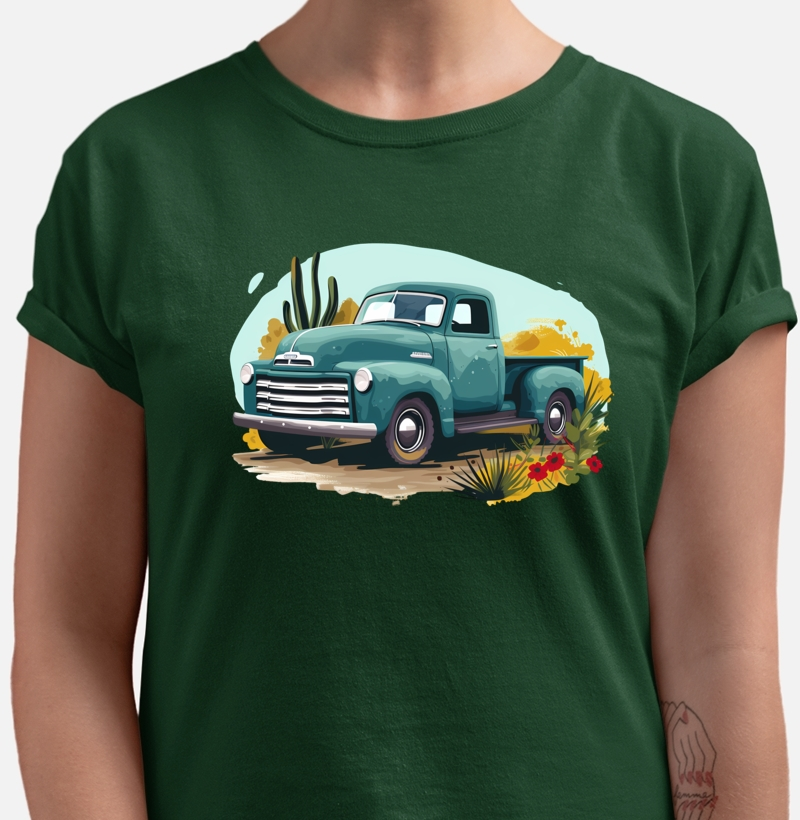 Pick-up vintage in desert