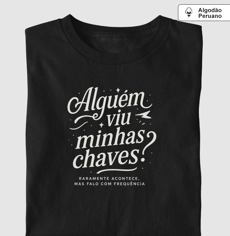 Alguém viu minhas chaves? Raramente acontece, mas falo sempre