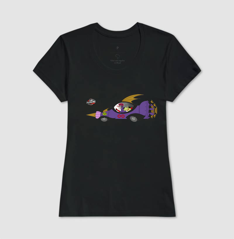 Camiseta Feminina - PH - Corrida Maluca - Dick Vigarista