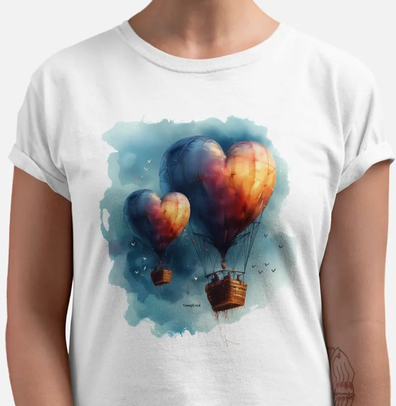 Camiseta Balões Coração