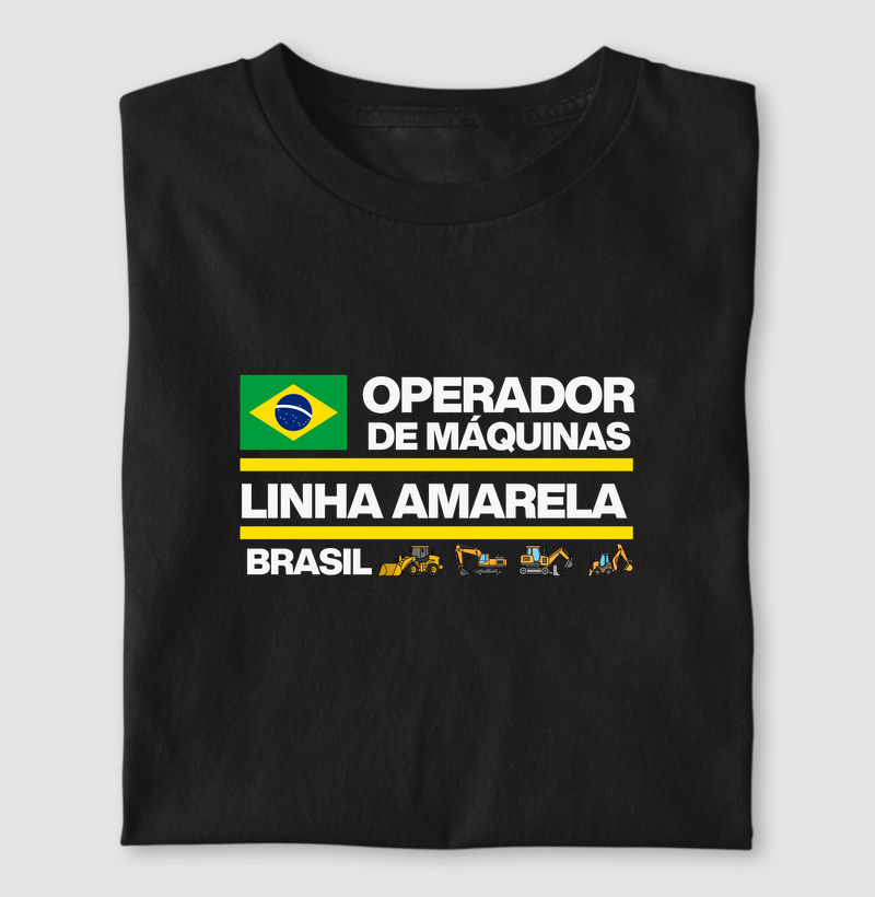 operador de linha amarela máquinas