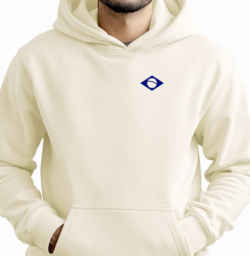 Moletom Canguru Bandeira Minimalista