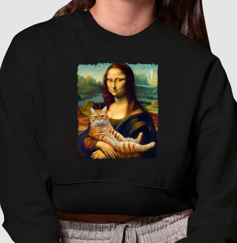 Monalisa e o gato Laranja.