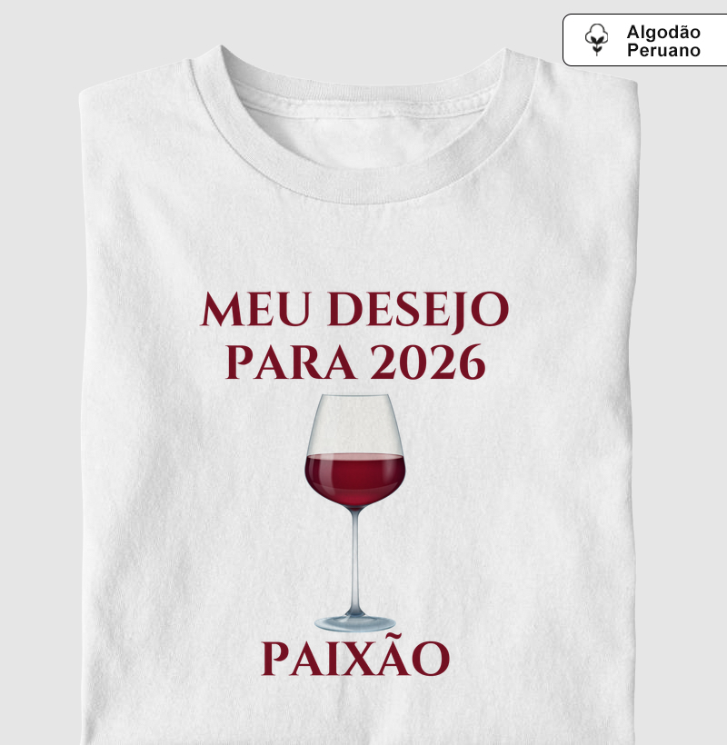 Camiseta Desejo para 2026 - Paixão