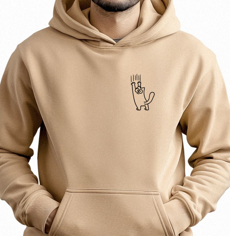 MOLETOM CAPUZ E BOLSO GATINHO