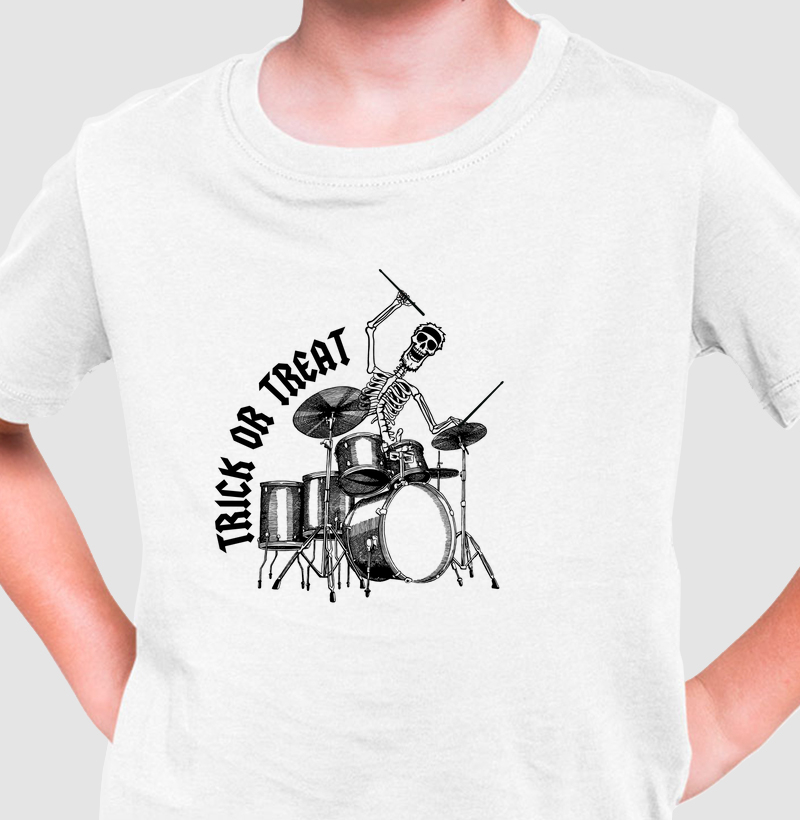 Camiseta Halloween Bateria