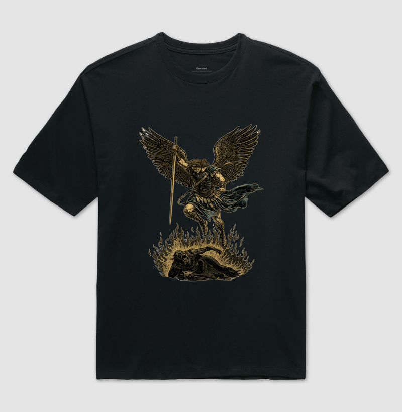 Camiseta "Arcanjo Miguel" - Coleção Cápsula Aeterna
