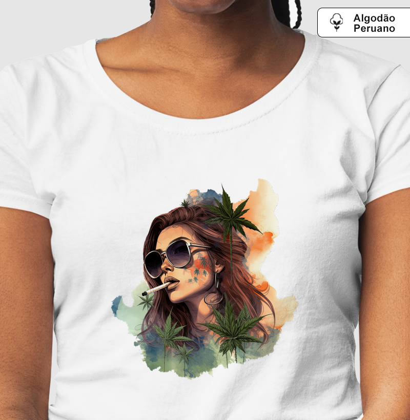Camiseta Algodão Peruano Sunset Smoke