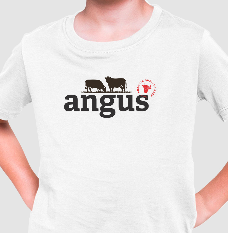 Camiseta Infantil Angus raça
