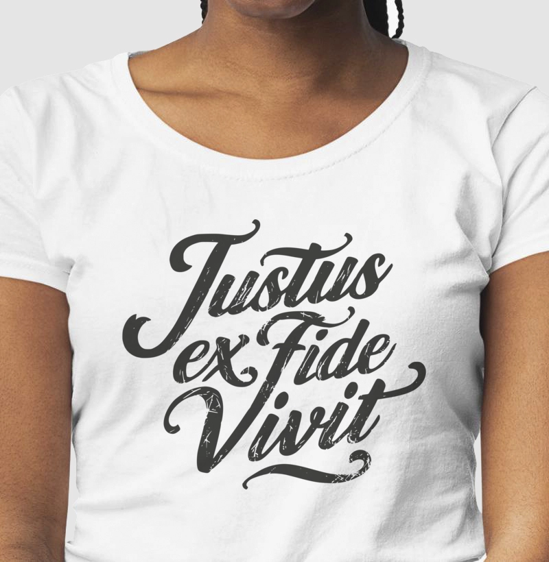 Camiseta JUSTUS EX FIDE VIVIT