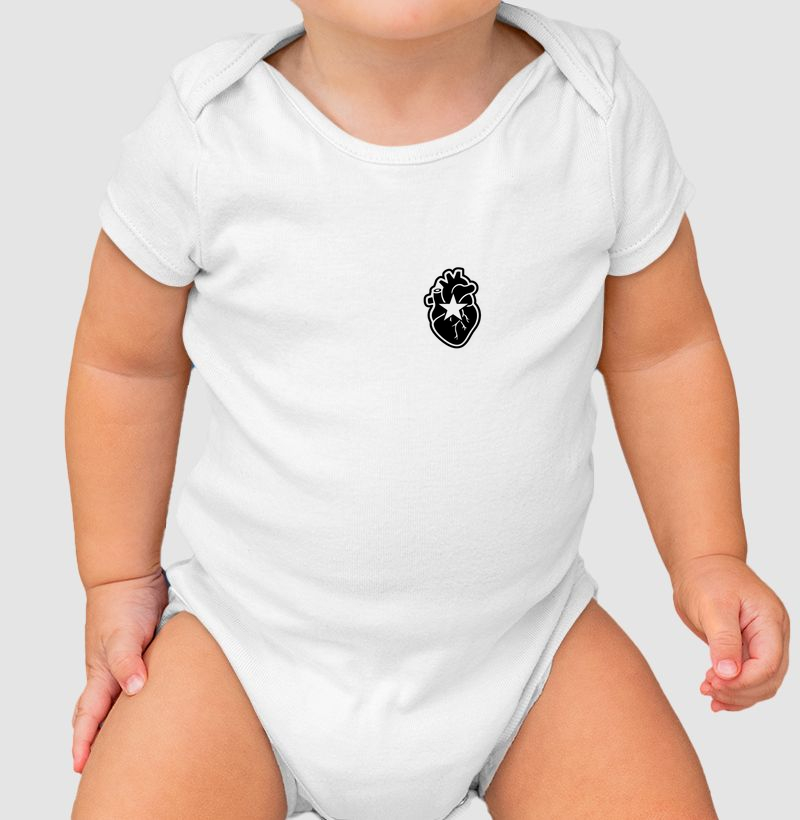 Body Infantil Coração Alvinegro