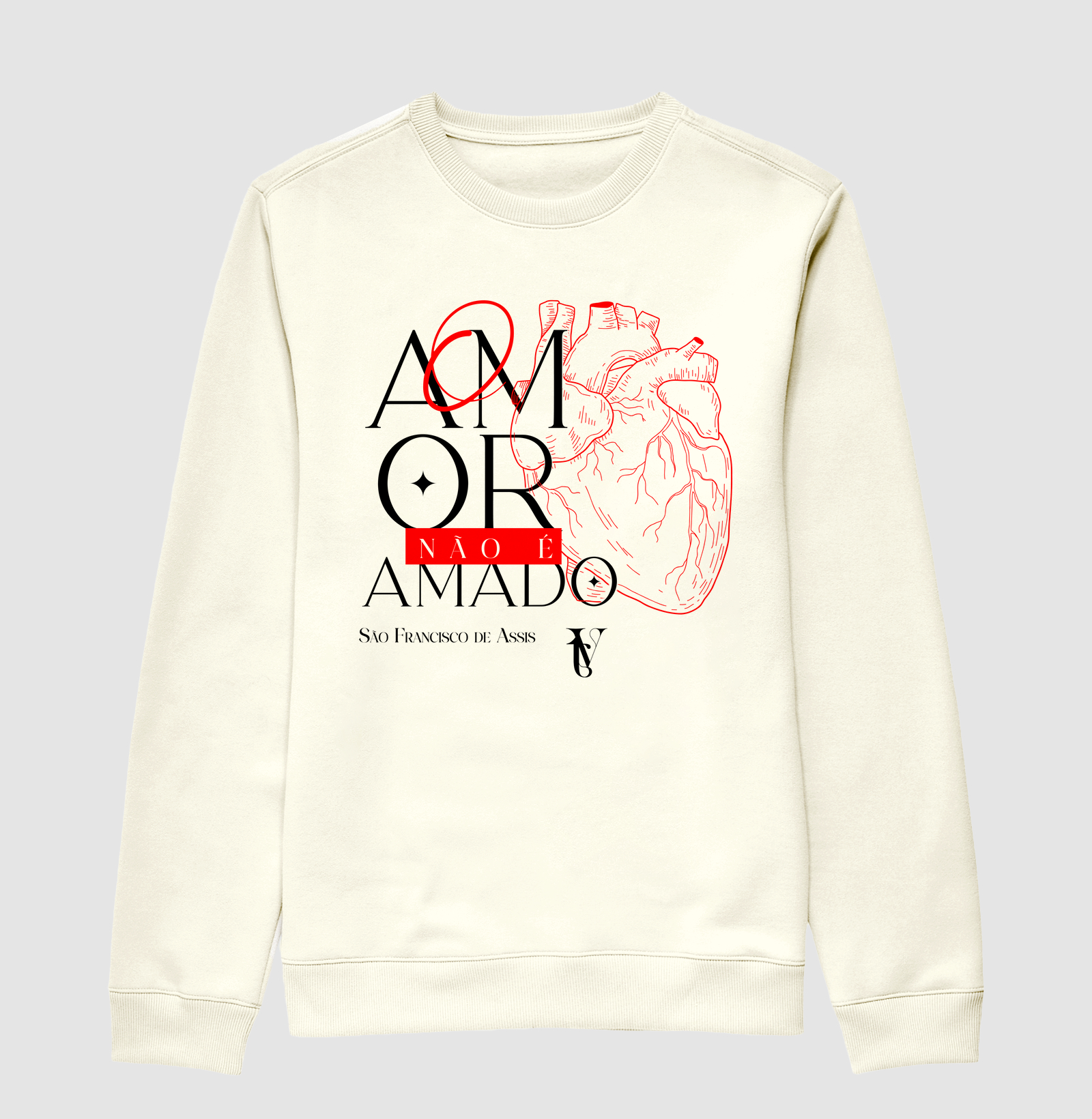 Suéter Moletom O Amor não é amado 