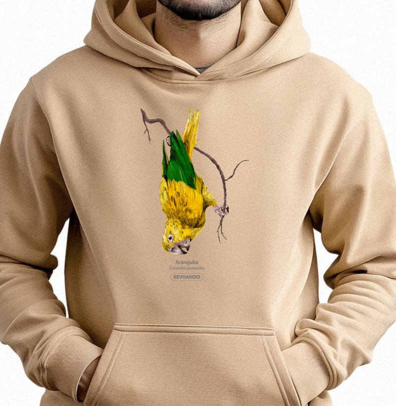 Aves do Brasil - Ararajuba - Moletom Hoodie
