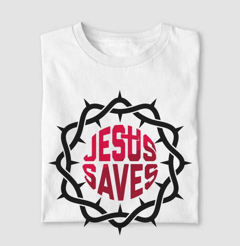 Jesus Saves – O Poder da Redenção em Uma Camiseta! ✝️🔥