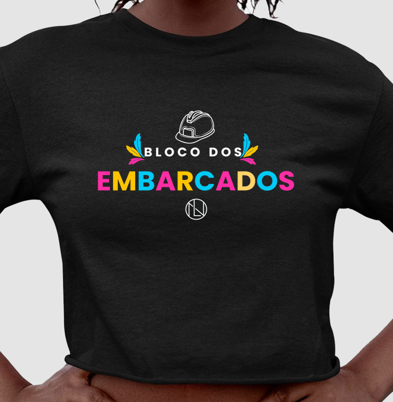 Cropped Bloco dos Embarcados Colorida