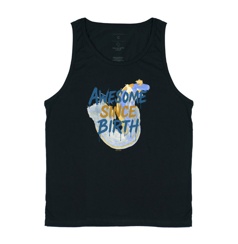 Awesome Since Birth azul