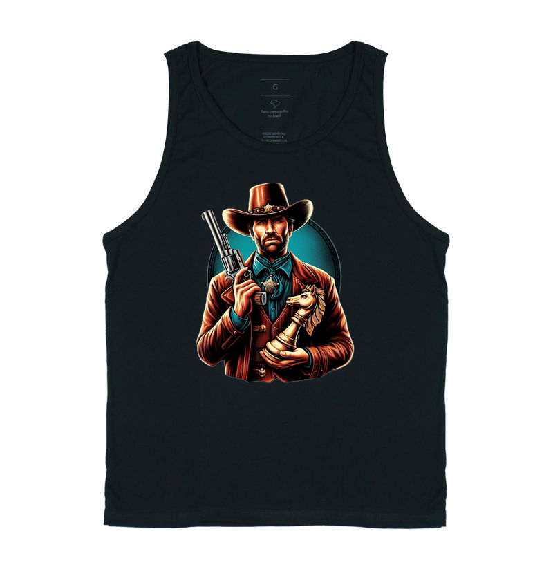 Cowboy no centro