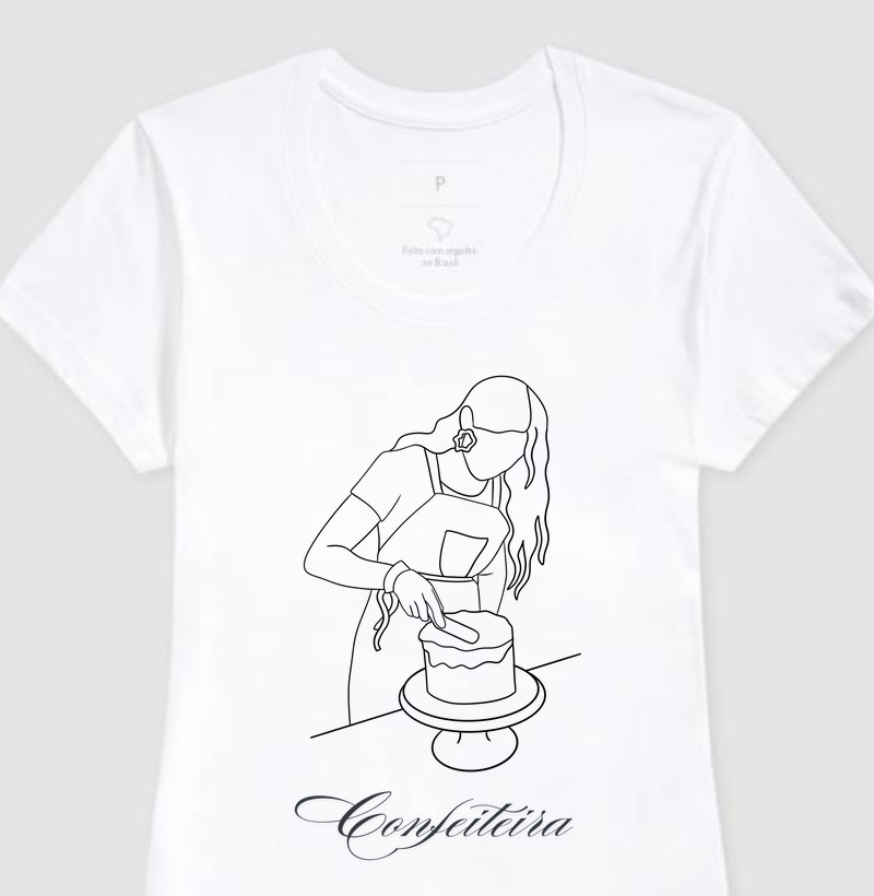 T-shirt confeiteira fina