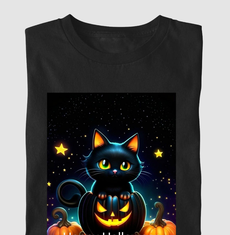 Camiseta Miau Halloween 4