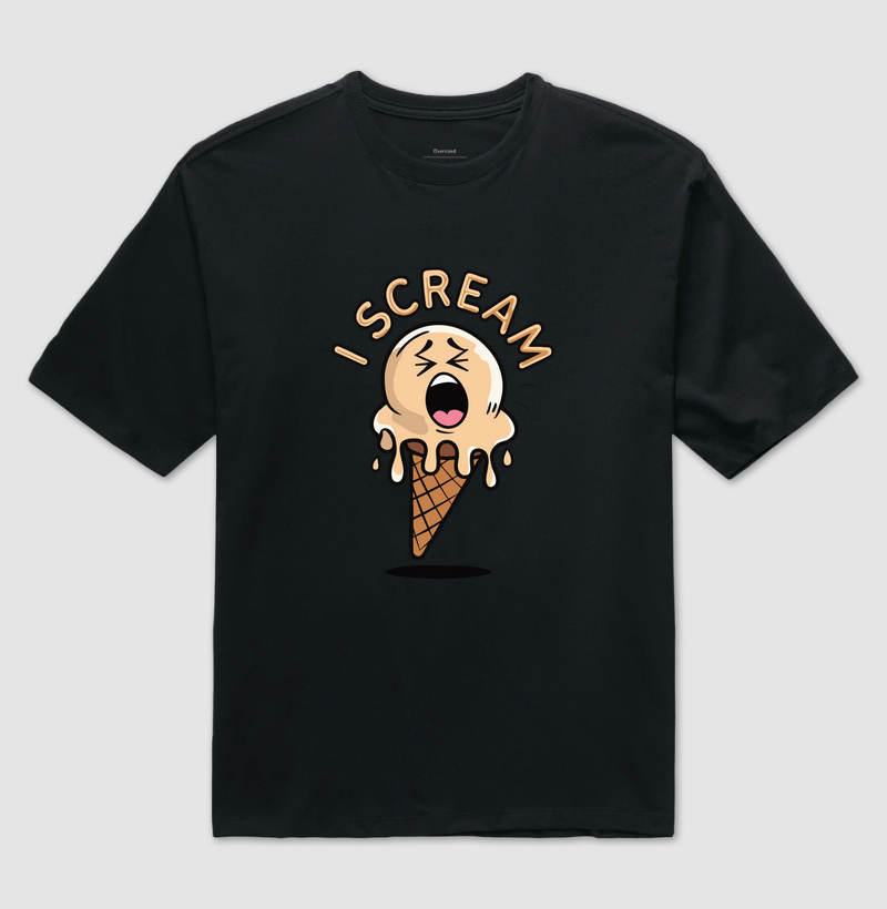 Camiseta I scream, ice cream