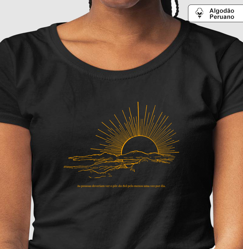 Camiseta Algodão Peruano PÔR-DO-SOL Matutaremos