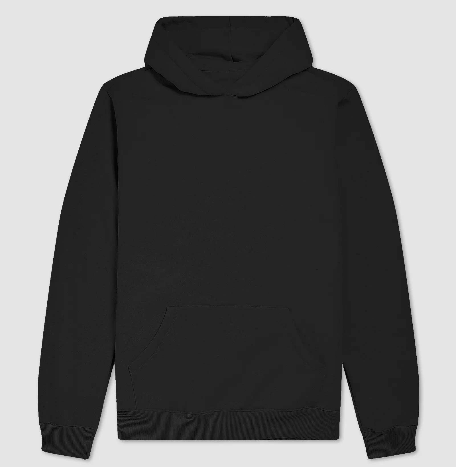 Novo Hoodie Moletom Básico Preto