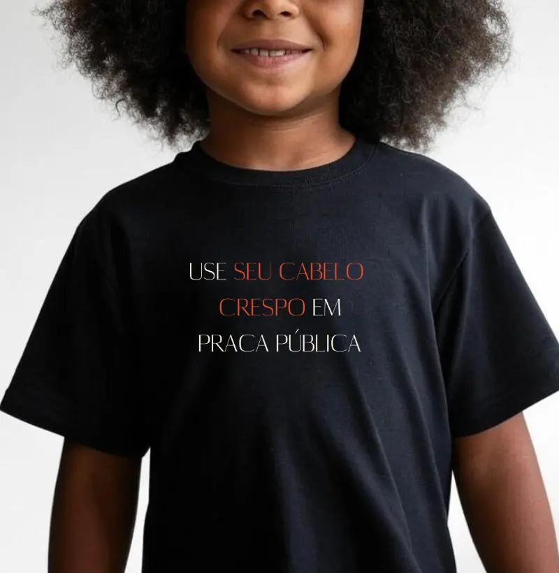 Use seu cabelo em praça pública