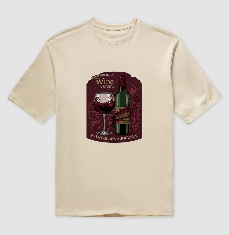 Rótulo: Every bottle of wine a story, every glass a journey. 