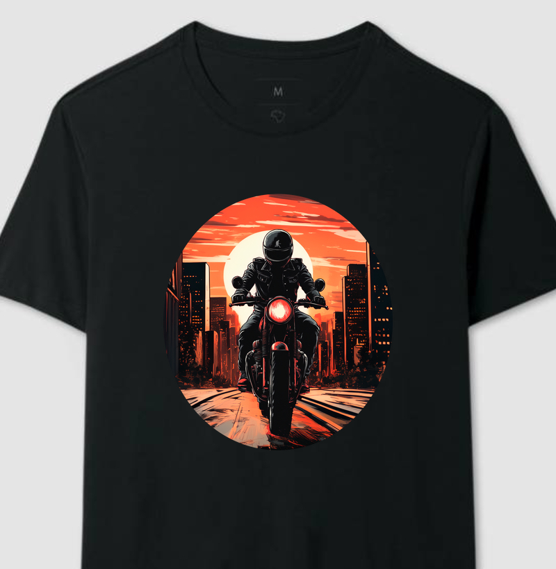 Camiseta Moto Sunset