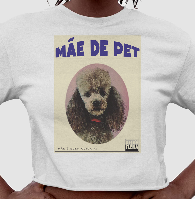 Cropped Mãe de Pet Cartaz
