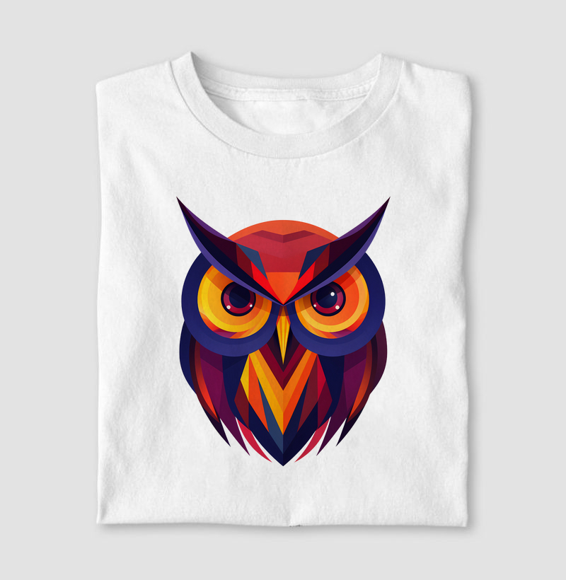 Coruja colors geométrico