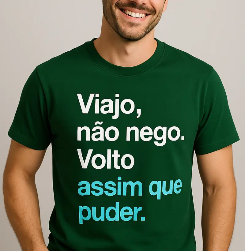 Viajo, não nego
