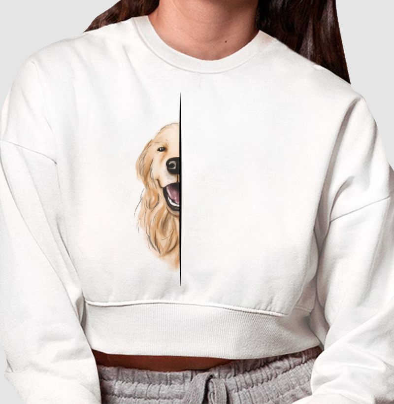 Cropped Moletom Golden Vibes