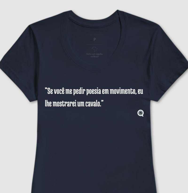 Camiseta Cavalo é Poesia - Feminina