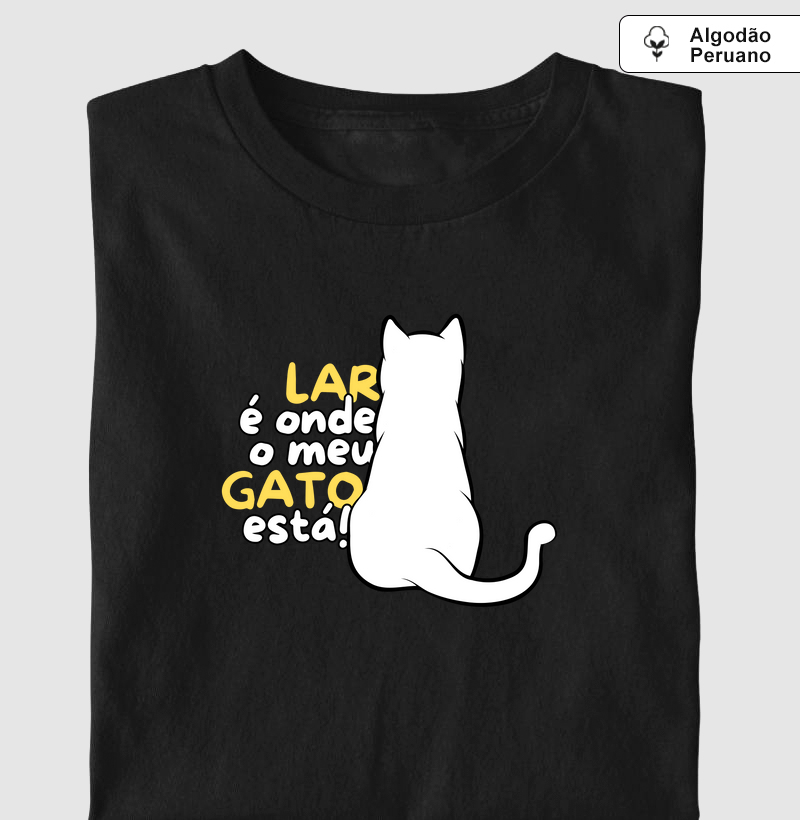 Lar é onde meu gato está