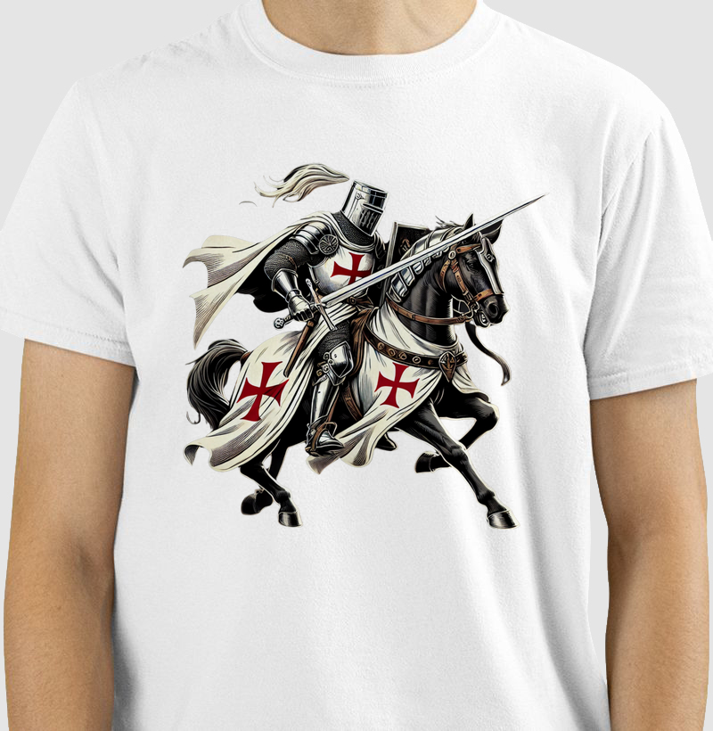 Camisa Cavaleiro Templário Cavalo