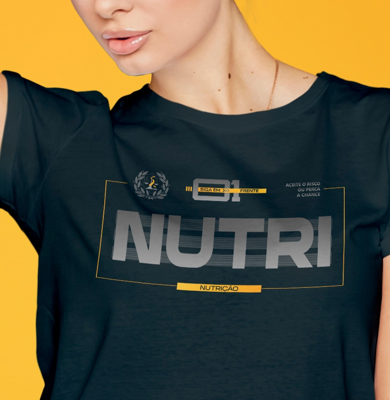 Camiseta Nutrição Premium - feminina 
