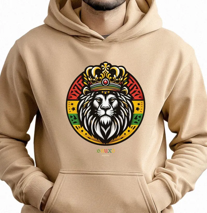 Moletom com Capuz BR00069 Reggae Lion V2