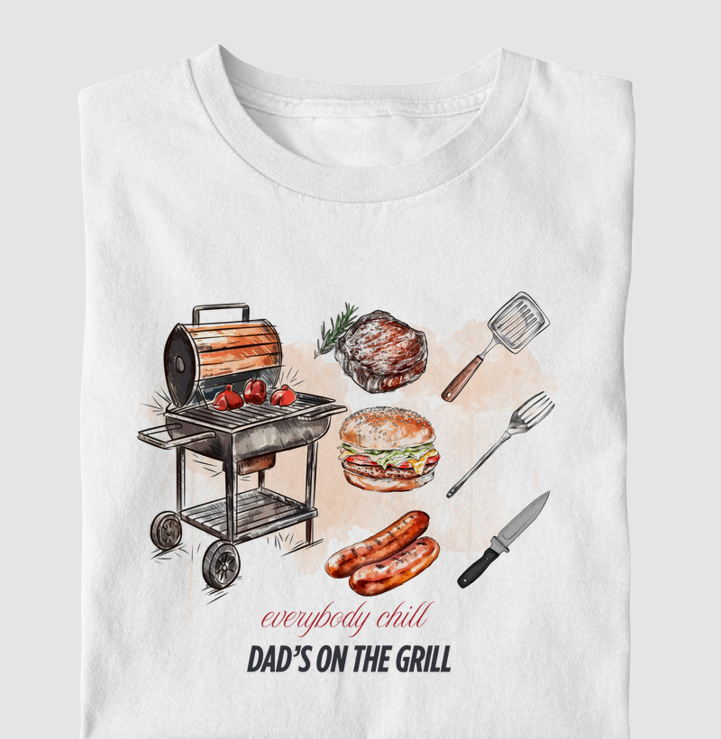 Dad's on the grill