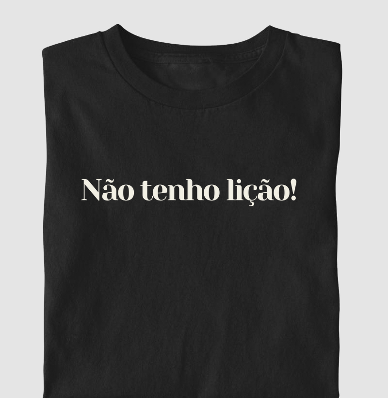 Não tenho lição
