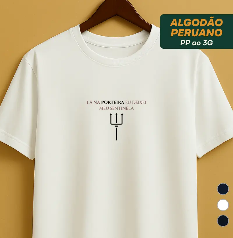 Lá na porteira...